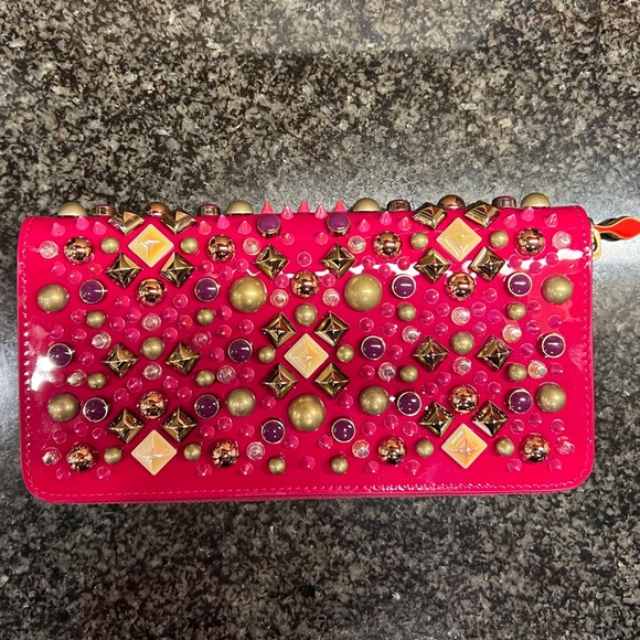 Christian Louboutin Panettone embellished patent leather continental wallet - Picture 11 of 14